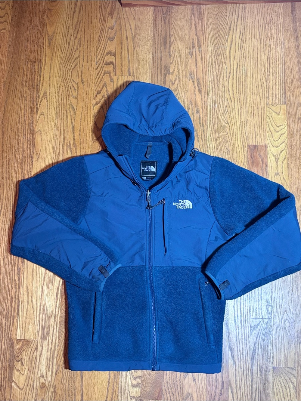 The North Face Polartec Recycled Hooded Fleece Jacket Blue Women's Small